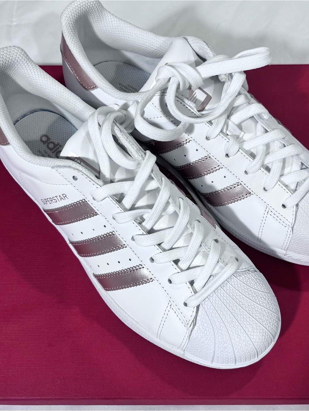ADIDAS Originals Superstar Shell Toe Sneaker BA8169 Rose Gold Size 9 Art #BA8169